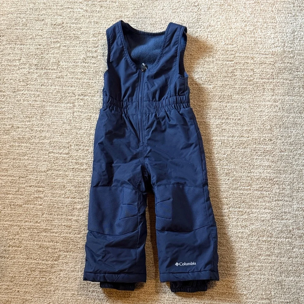 Columbia Kids' Dark Blue Overalls one piece snow bib - Picture 1 of 7